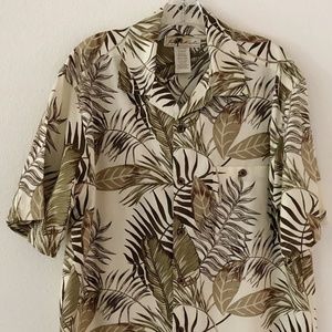 Joe Marlin Mens SS Hawaiian Shirt Size Large
